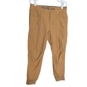 PrAna Halle II  Woman Jogger Earthbound Brown Pants Hiking Outdoor Size 10R